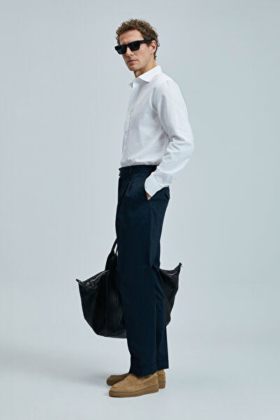 Lufian Daniel Men's Basic Shirt Regular Fit White