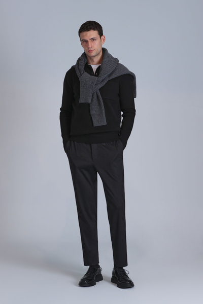 Lufian Ανδρικό πουλόβερ River μαύρο