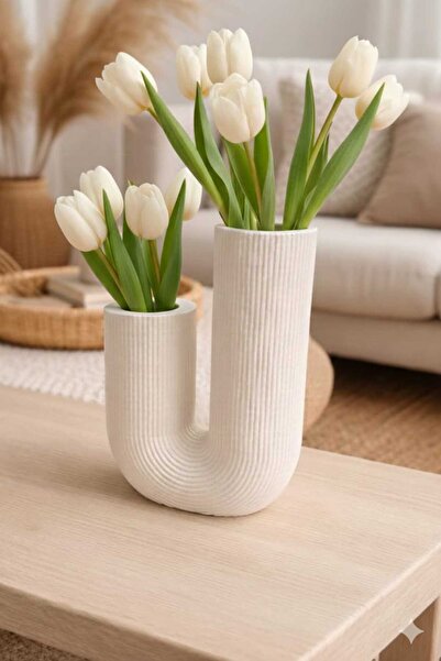 FDM DEKOR مزهرية ديكورية بأسلوب بوهيمي شعبي على الطراز الاسكندنافي - مزهرية ب...