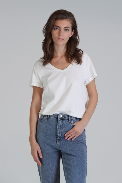 Lufian Tricou de damă Florans colorat ecru