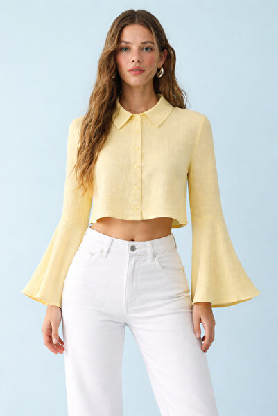 HAKKE Dokuma Müslin %100 Pamuklu Plaj Gömleği