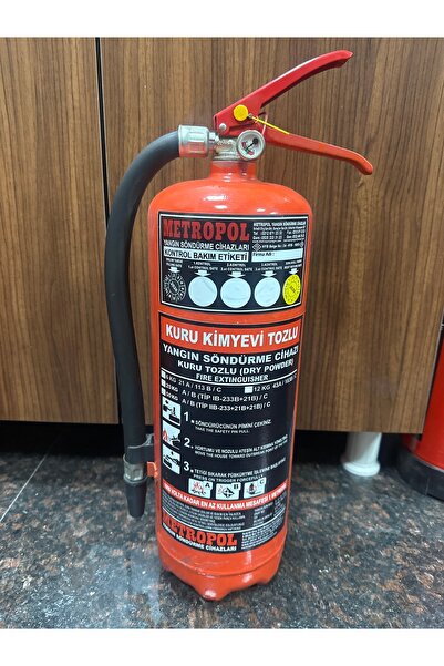 Genel Markalar Metropol 6kg Yangın Söndürme Tüpü Köpüklü 1 Adet Askı Aparatı ...