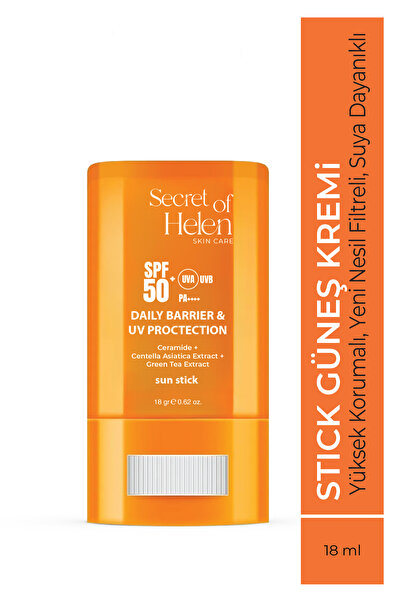 Secret of Helen SPF 50+ Stick Güneş Kremi 18 g| Yeni Nesil Filtre & Suya Daya...