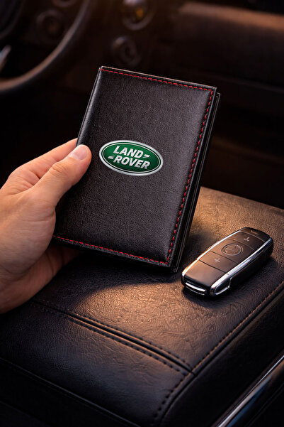 HEDİYEDİYE حافظة وحاوية ترخيص جلدية حرارية مع شعار لاندروفر