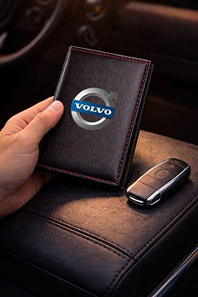 HEDİYEDİYE Kişiye Özel Volvo Logolu Termo Deri Ruhsat Kabı