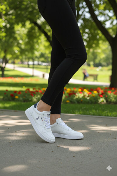 U.S. Polo Assn. SUA POLO ASSN. Tenis unisex de culoare albă