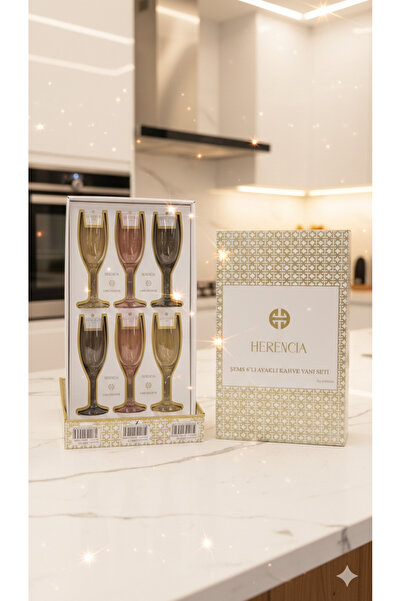 Herencia Paşabahçe kahve Yanı sunum kadeh bardağı