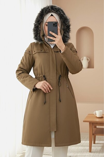 HİJABAYA Παλτό με κουκούλα Star με μεταλλική λεπτομέρεια