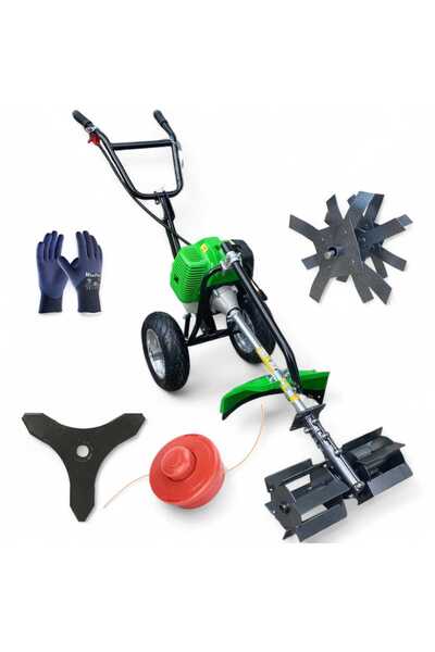 ADER Tekerlekli Ot Kesme Çapa Makinesi 2.1 Hp