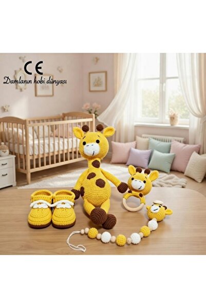 Damla Amigurumi Zurafa Zuzu 4lu set