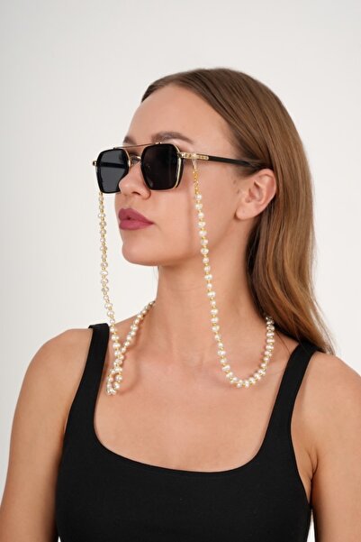 JULIANO Heart Pearl Gold Glasses Chain