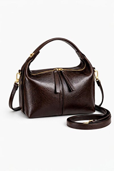 ÇANTAM GELSİN geantă de mână și de umăr pentru femei, cafea amară