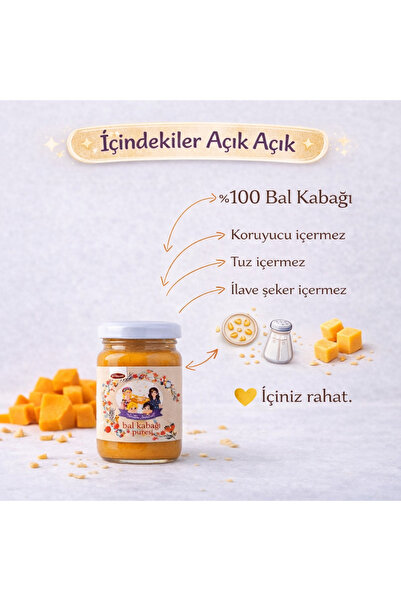 ÜRETEN ANNELER Bal Kabağı Püresi 200 gr
