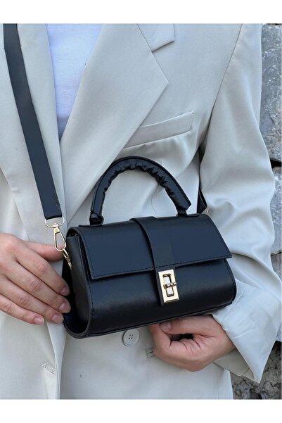 EZZY BLİSS حقيبة كتف وحزام يد صغيرة من باولا موديل للنساء - أسود