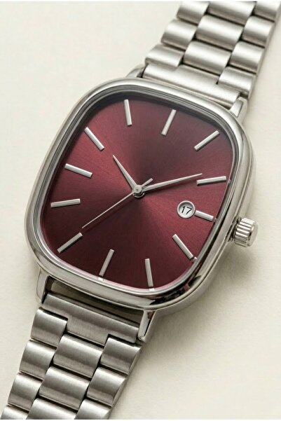 Leerybee Yeni Sezon Trend Kare Kasa, Takvimli Erkek Saati