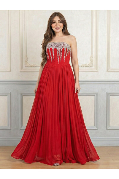 Nice Model Royal Flared Chiffon Sleeveless Formal Gown For Luxury Occasions A...