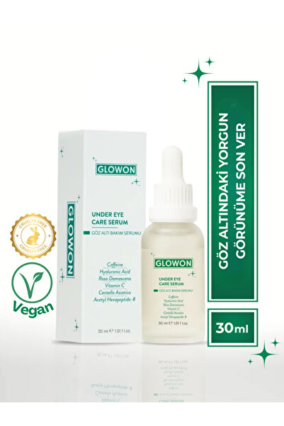 GLOWON Vegan İçerikli Hyalüronik Asit Ve Peptit Destekli Göz Altı Bakım Serum...