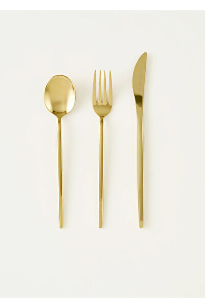 Bella Maison Set de tacâmuri Siena 18 piese - 6 persoane, auriu, pentru desert