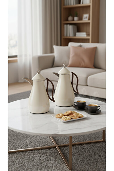 Generic طقم ترامس قهوة وشاي أنيق بتصميم عصري وعملي﻿ 1 لتر