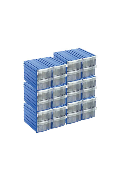 Sembol Y114 Plastik Çekmeceli Kutu / Küçük Ebattır (20 Çekmeceli)