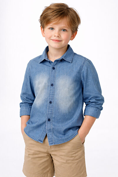 Store Erkek çocuk denim gömlek