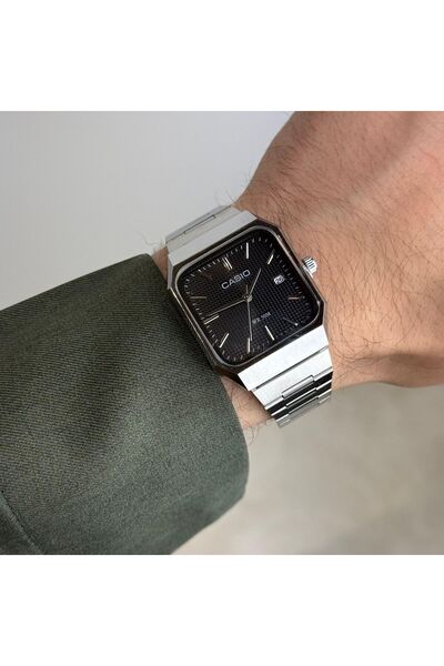 cs ساعة يد رجالي MTP استيل Square كا ســيو - الإصدار الجديد