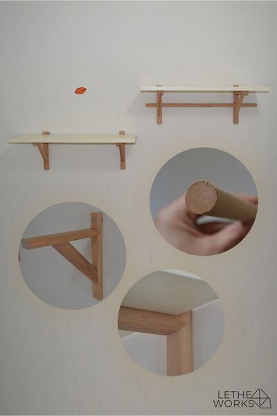 lethe works Ahşap Kavele 80 Cm Uzunluğunda