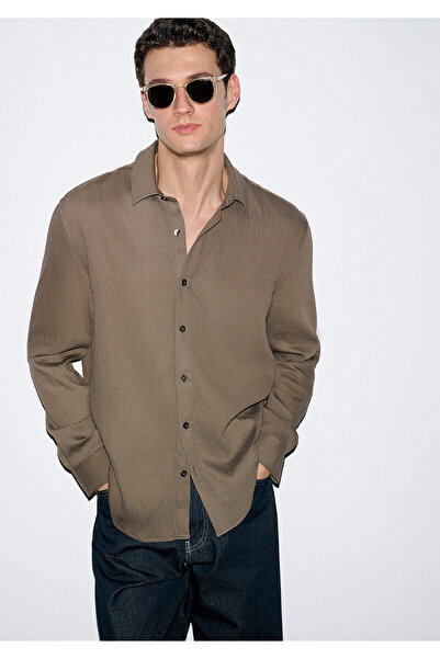 Mavi Brown Shirt Regular Fit / Normal Cut 0211829-83866