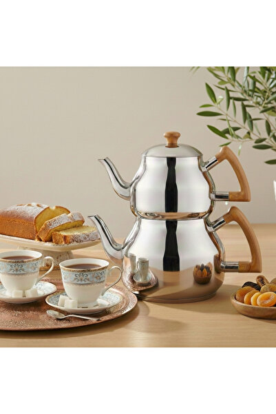 Özkent Marmaris Mega Wood Series 4.9 Lt. with Stainless Steel Strainer