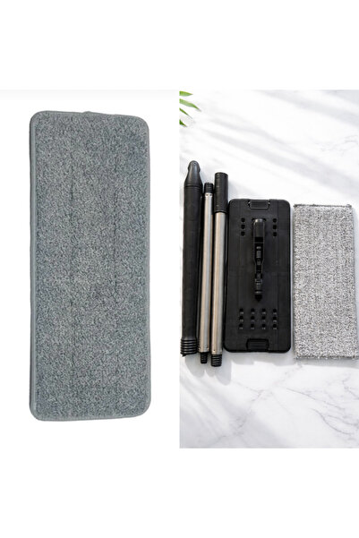 MEŞRA MAĞAZA Zambak Plastik Tablet Mop Yedek Set+1 Adet Yedek Bez