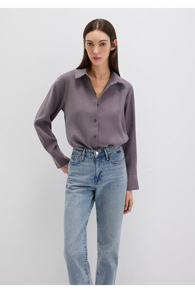 Mavi Purple (Tencel ™ ) Liyosel Shirt Loose Fit / Relaxed Fit 1211373-90721