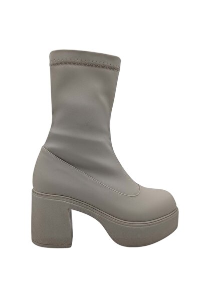 ÇİĞDEM KUNDURA Rovalia Kadın Platform Topuklu Streç Bot