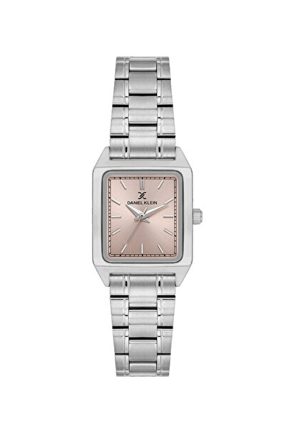 Daniel Klein Dkf.2315A New Trend Light Pink Dial Cornered Women's Wristwatch