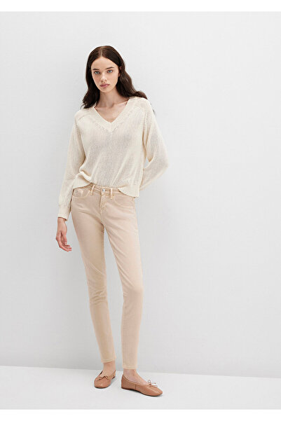 Mavi Island Blue Premium Cream Gabardine Trousers1020586447