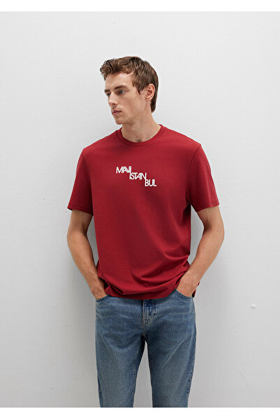 Mavi Istanbul bedrucktes rotes T-Shirt Regular Fit / Normaler Schnitt 0612274...