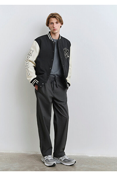 Mavi Pantaloni antracit cu cusături 0010477-80106