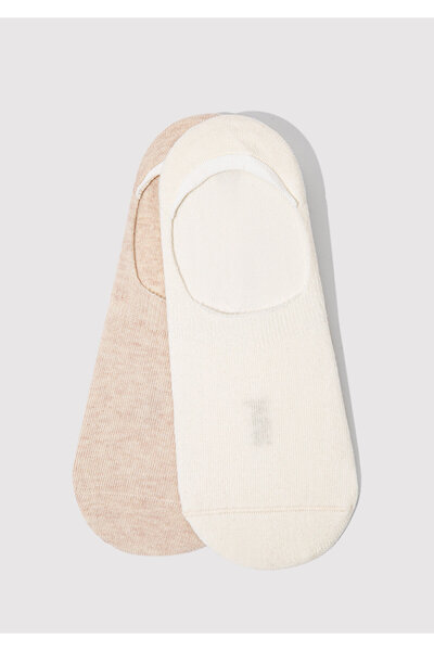 Mavi 2 пакета екрю и бели балеринки чорапи 092594 -34523