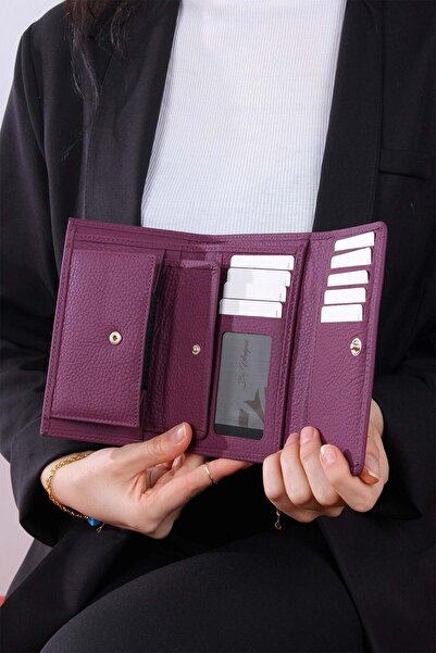 Grande - 2639 - GERÇEK DERİ KADIN CÜZDANI MÜRDÜM