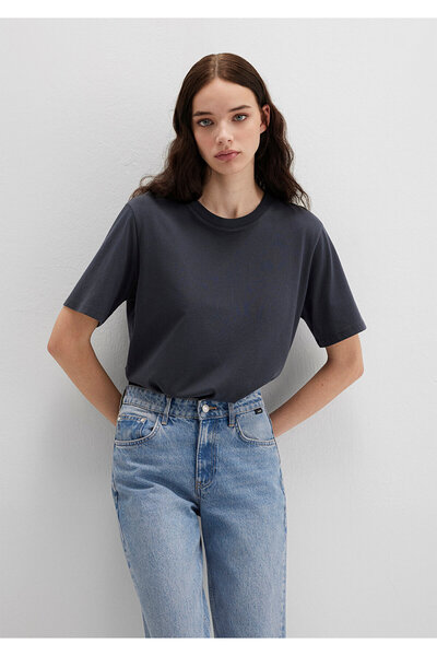 Mavi Biskilet Yaka Lacivert Basic Tişört Regular Fit / Normal Kesim 1600955-7...
