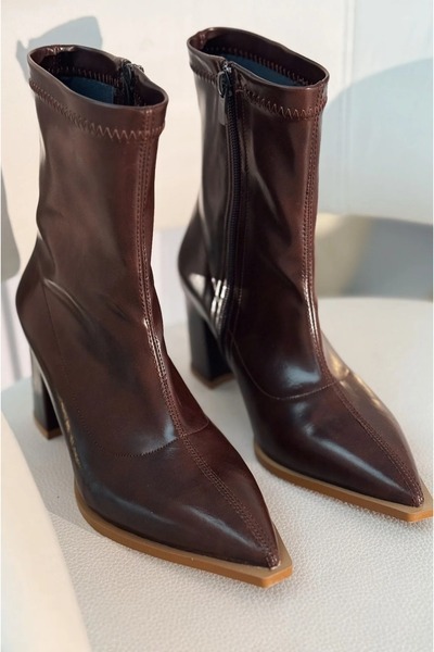 I Love Shoes Γυναικείες μπότες Selvora Stretch Δερμάτινες Ματ Καφέ