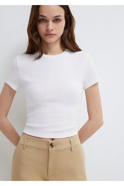 Mavi Bela osnovna kratka majica / kratki kroj 1600814-620