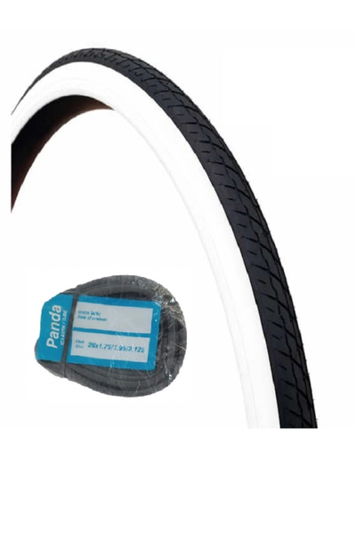 RFL 26 Jant 26x2.00 (26x2.10) Bisiklet Dış Lastiği D2697 Beyaz Yanak + Panda ...