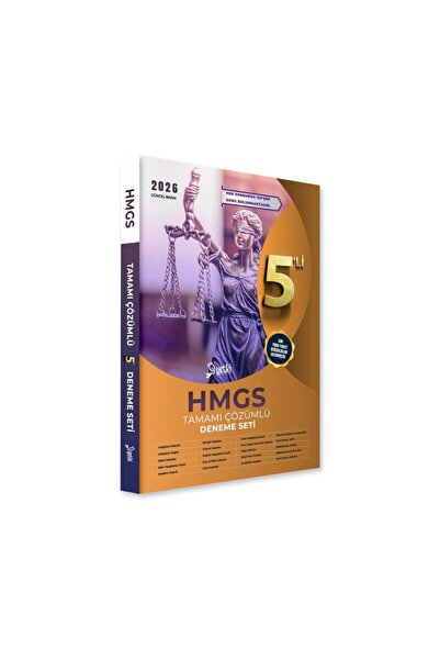 Yetki Yayıncılık 2025 Hmgs Hukuk Mesleklerine Giriş Sınavı 5'li Deneme Seti