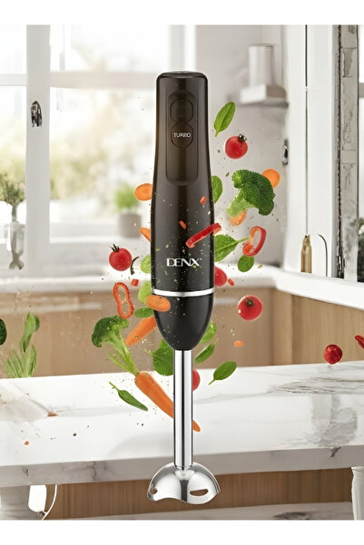 Generic خلاط يدوي ساشي 200 واط أسود ستانلس ستيل