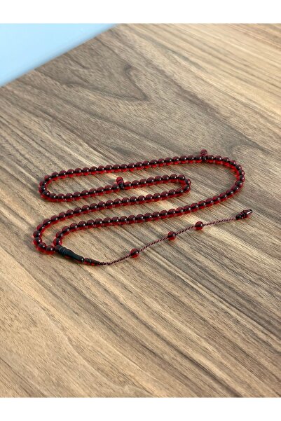 tesbihciniz مسبحة صلاة محمولة بحجم الجيب 99 حبة من خشب الكرز