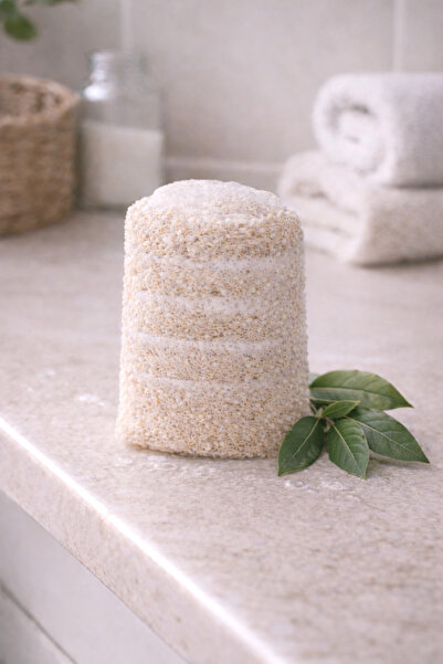 Lavandula Kendinden sabunlu Doğal Kabak lifi (Defne yağı - Zeytinyağı ve bade...