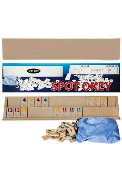 SERA Eser Spot Plastik Büyük Boy Okey Takımı melamin taşlı