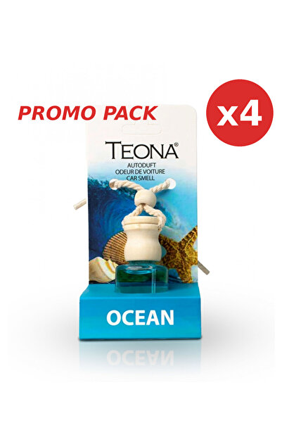TEONA Pack - 4 x Odorizant Auto Ocean 8 ml