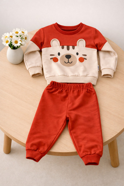 nazarbebe طقم بدلة رياضية للأولاد من عمر 1-4 سنوات - نمط دب لطيف، ملمس ناعم، ...