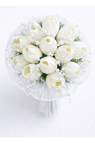 Bioren İncili Lale Gelin Çiçeği - Yaka Çiçeği İle